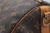 Authentic Louis Vuitton Monogram Keepall Bandouliere 55 M41414 Boston Bag 2823E