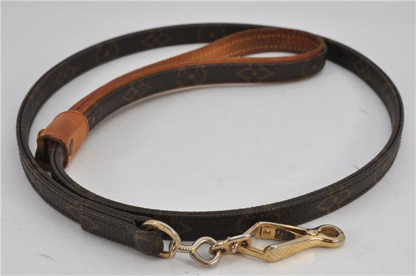 Authentic Louis Vuitton Monogram Leash Baxter MM Dog Lead M58056 LV 2823F