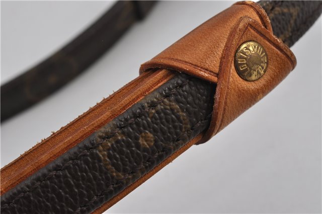 Authentic Louis Vuitton Monogram Leash Baxter MM Dog Lead M58056 LV 2823F