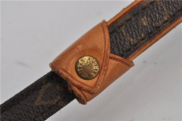 Authentic Louis Vuitton Monogram Leash Baxter MM Dog Lead M58056 LV 2823F