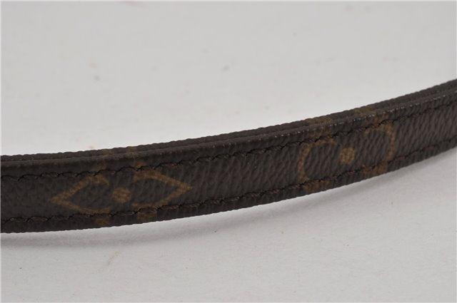 Authentic Louis Vuitton Monogram Leash Baxter MM Dog Lead M58056 LV 2823F