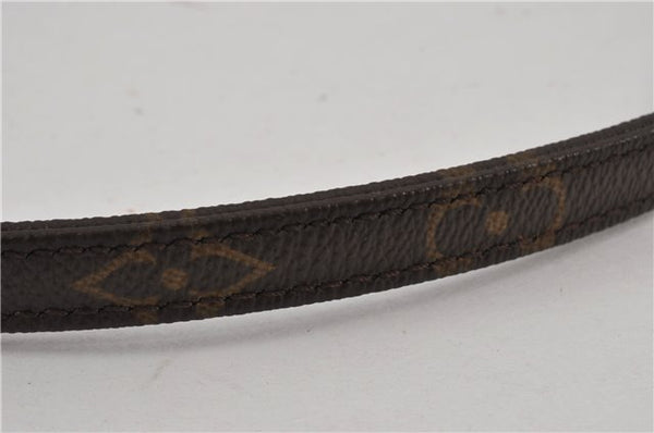 Authentic Louis Vuitton Monogram Leash Baxter MM Dog Lead M58056 LV 2823F