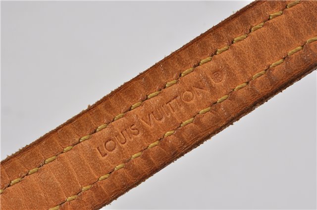 Authentic Louis Vuitton Monogram Leash Baxter MM Dog Lead M58056 LV 2823F