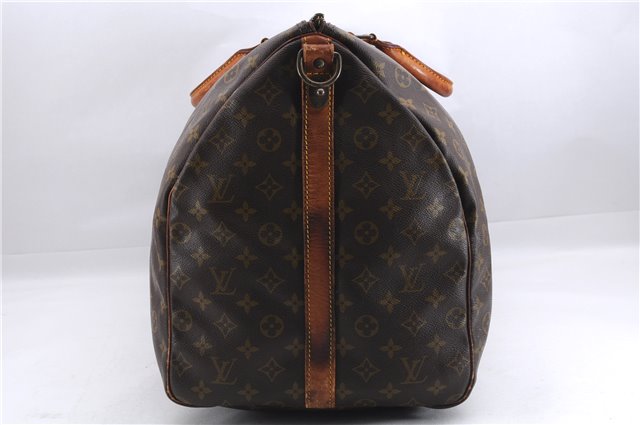 Auth Louis Vuitton Monogram Keepall Bandouliere 60 Boston Bag Old Model 2824E