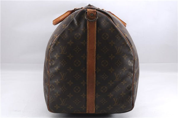 Auth Louis Vuitton Monogram Keepall Bandouliere 60 Boston Bag Old Model 2824E