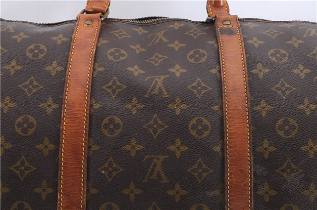 Auth Louis Vuitton Monogram Keepall Bandouliere 60 Boston Bag Old Model 2824E