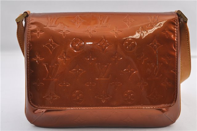 Auth Louis Vuitton Vernis Thompson Street Shoulder Bag Brown M91124 LV 2824F