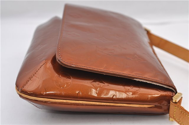 Auth Louis Vuitton Vernis Thompson Street Shoulder Bag Brown M91124 LV 2824F