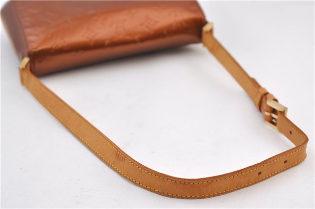 Auth Louis Vuitton Vernis Thompson Street Shoulder Bag Brown M91124 LV 2824F
