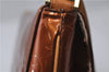 Auth Louis Vuitton Vernis Thompson Street Shoulder Bag Brown M91124 LV 2824F