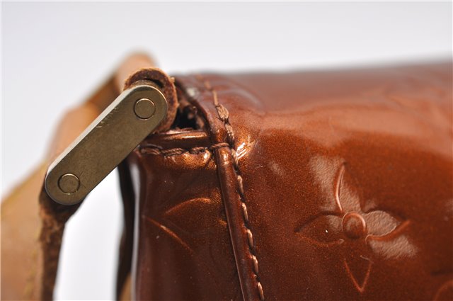 Auth Louis Vuitton Vernis Thompson Street Shoulder Bag Brown M91124 LV 2824F