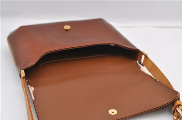 Auth Louis Vuitton Vernis Thompson Street Shoulder Bag Brown M91124 LV 2824F