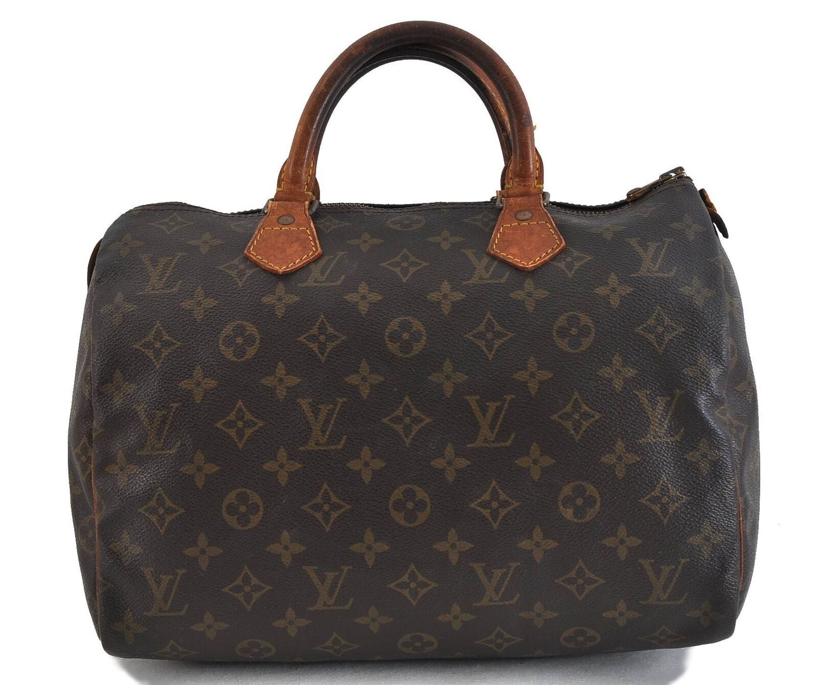 Authentic Louis Vuitton Monogram Speedy 30 Hand Bag M41526 LV 2825C