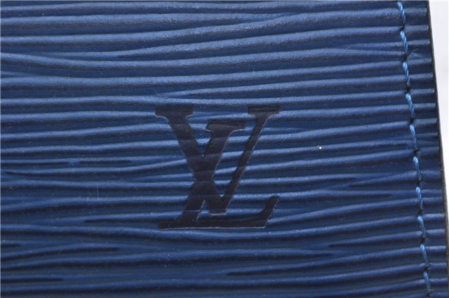 Authentic Louis Vuitton Epi Pochette Accessoires Pouch Blue M52945 LV 2825D