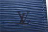 Authentic Louis Vuitton Epi Pochette Accessoires Pouch Blue M52945 LV 2825D
