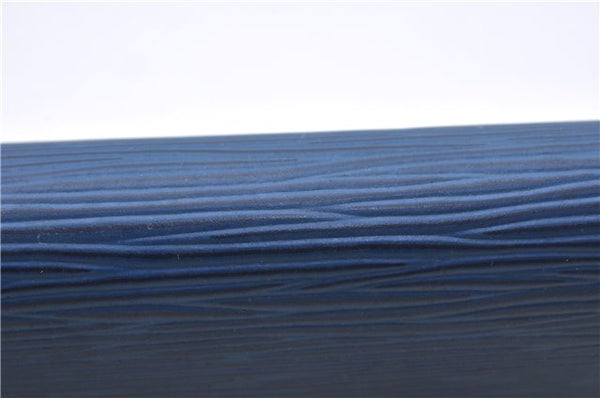 Authentic Louis Vuitton Epi Pochette Accessoires Pouch Blue M52945 LV 2825D