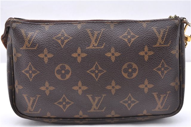 Authentic Louis Vuitton Monogram Pochette Accessoires Pouch M51980 LV Junk 2825E