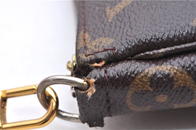 Authentic Louis Vuitton Monogram Pochette Accessoires Pouch M51980 LV Junk 2825E