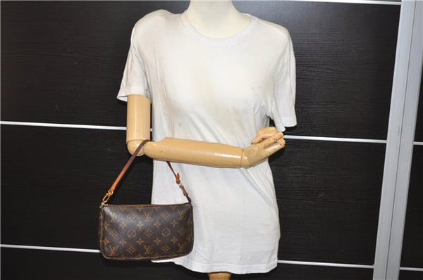 Authentic Louis Vuitton Monogram Pochette Accessoires Pouch M51980 LV Junk 2825E