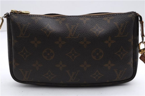 Authentic Louis Vuitton Monogram Pochette Accessoires Pouch M51980 LV 2826E