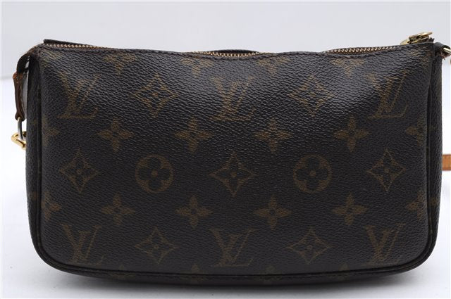 Authentic Louis Vuitton Monogram Pochette Accessoires Pouch M51980 LV 2826E