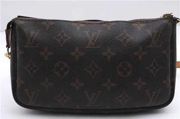 Authentic Louis Vuitton Monogram Pochette Accessoires Pouch M51980 LV 2826E