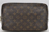 Auth Louis Vuitton Monogram Trousse Toilette 28 Clutch Hand Bag M47522 LV 2827D