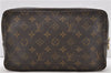 Auth Louis Vuitton Monogram Trousse Toilette 28 Clutch Hand Bag M47522 LV 2827D
