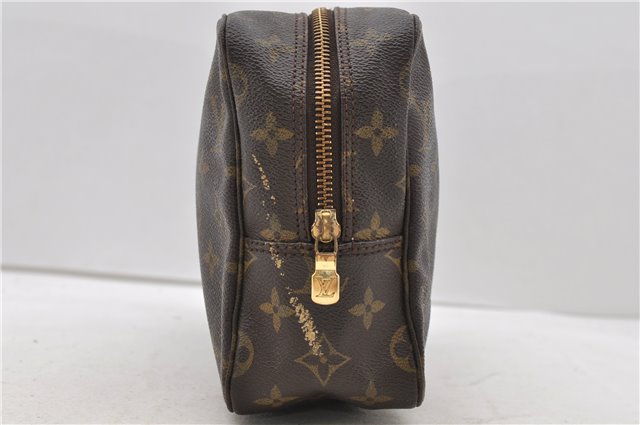 Auth Louis Vuitton Monogram Trousse Toilette 28 Clutch Hand Bag M47522 LV 2827D