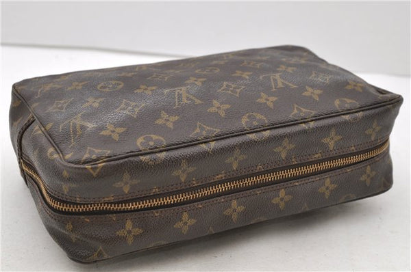Auth Louis Vuitton Monogram Trousse Toilette 28 Clutch Hand Bag M47522 LV 2827D