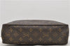 Auth Louis Vuitton Monogram Trousse Toilette 28 Clutch Hand Bag M47522 LV 2827D