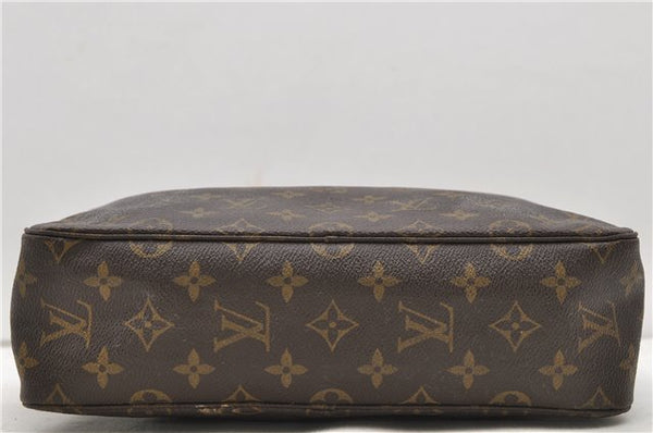 Auth Louis Vuitton Monogram Trousse Toilette 28 Clutch Hand Bag M47522 LV 2827D