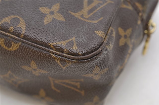 Auth Louis Vuitton Monogram Trousse Toilette 28 Clutch Hand Bag M47522 LV 2827D