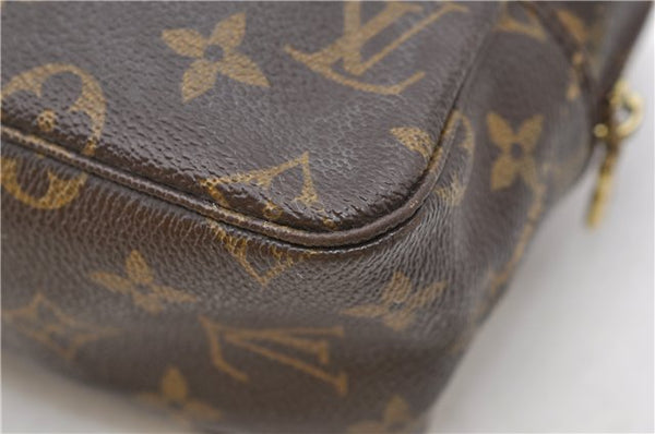Auth Louis Vuitton Monogram Trousse Toilette 28 Clutch Hand Bag M47522 LV 2827D
