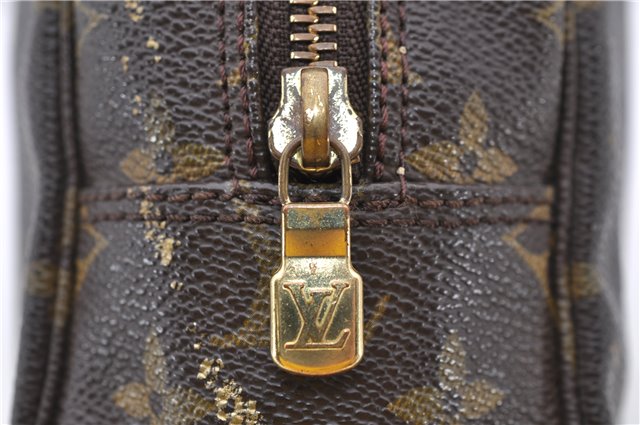 Auth Louis Vuitton Monogram Trousse Toilette 28 Clutch Hand Bag M47522 LV 2827D