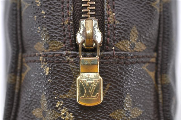Auth Louis Vuitton Monogram Trousse Toilette 28 Clutch Hand Bag M47522 LV 2827D