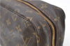 Auth Louis Vuitton Monogram Trousse Toilette 28 Clutch Hand Bag M47522 LV 2827D