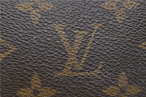 Auth Louis Vuitton Monogram Trousse Toilette 28 Clutch Hand Bag M47522 LV 2827D