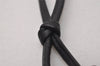 Authentic GUCCI Bamboo Tassel Vintage Bag Charm Leather Black 2828I