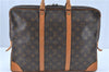 Auth Louis Vuitton Monogram Porte Documents Voyage Briefcase M53361 LV 2829B