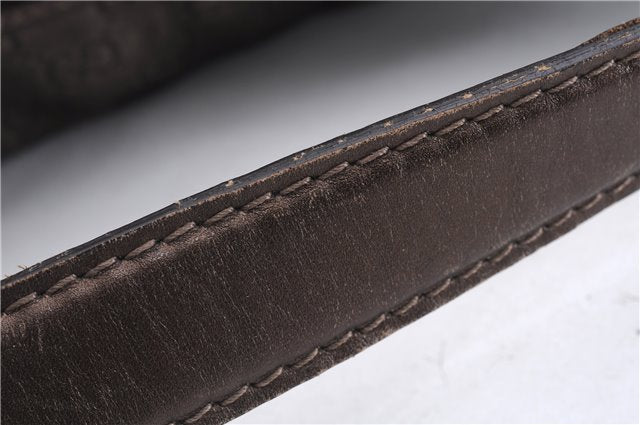 Authentic GUCCI Guccissima Heart Bit Shoulder Bag GG Leather 269958 Brown 2830E