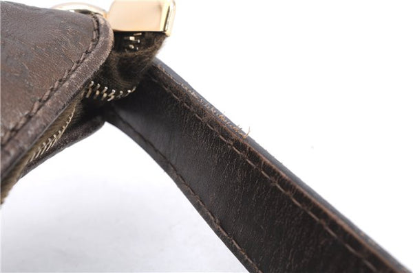 Authentic GUCCI Guccissima Heart Bit Shoulder Bag GG Leather 269958 Brown 2830E