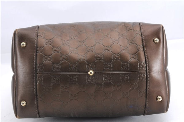 Authentic GUCCI Guccissima Heart Bit Shoulder Bag GG Leather 269958 Brown 2830E