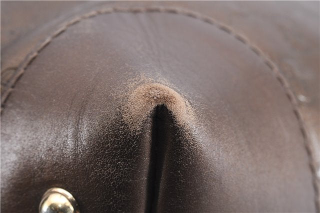 Authentic GUCCI Guccissima Heart Bit Shoulder Bag GG Leather 269958 Brown 2830E