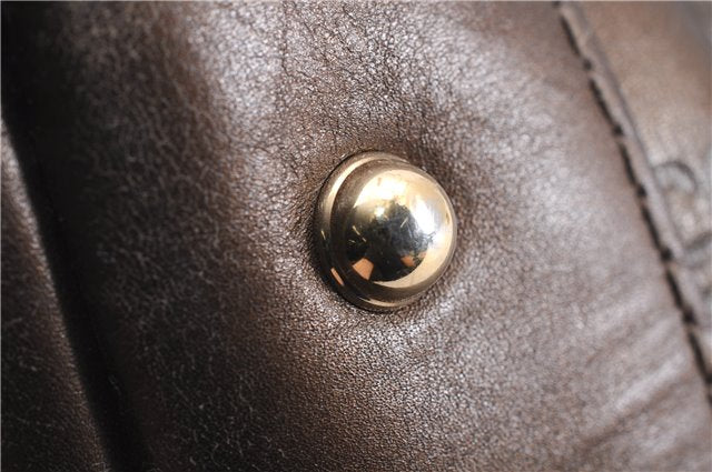 Authentic GUCCI Guccissima Heart Bit Shoulder Bag GG Leather 269958 Brown 2830E