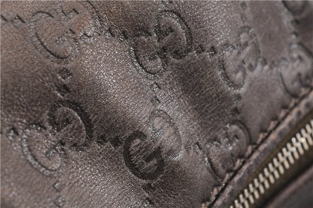 Authentic GUCCI Guccissima Heart Bit Shoulder Bag GG Leather 269958 Brown 2830E