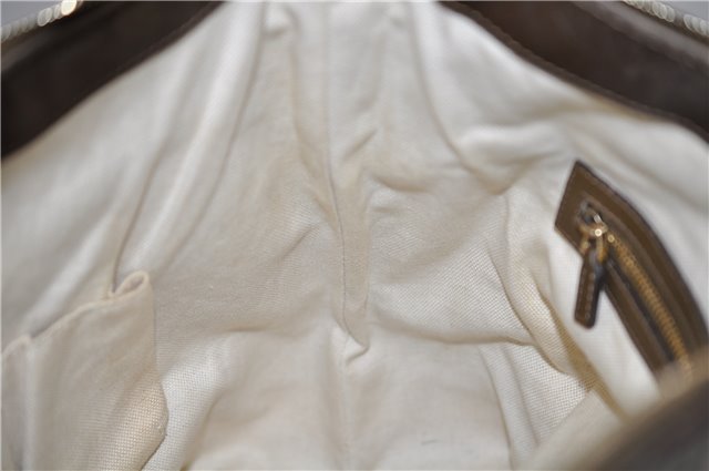 Authentic GUCCI Guccissima Heart Bit Shoulder Bag GG Leather 269958 Brown 2830E