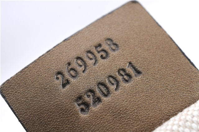 Authentic GUCCI Guccissima Heart Bit Shoulder Bag GG Leather 269958 Brown 2830E