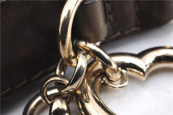 Authentic GUCCI Guccissima Heart Bit Shoulder Bag GG Leather 269958 Brown 2830E