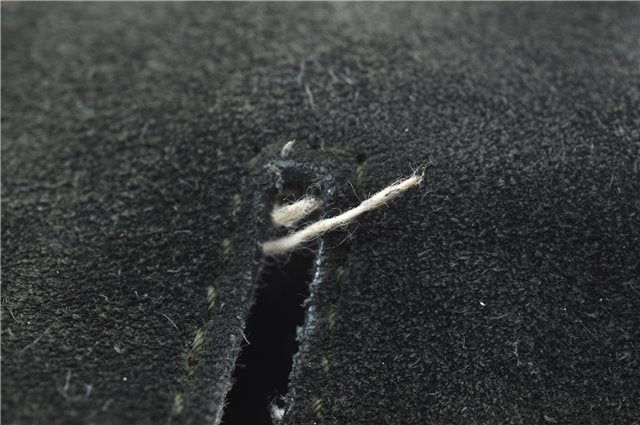 Authentic GUCCI Vintage Tote Hand Bag Suede Leather Green Junk 2831E